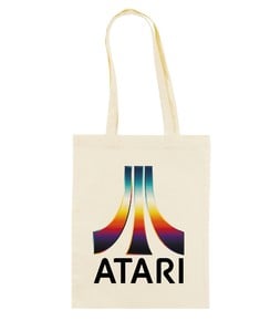 Tote Bag Logo Atari Vintage de couleur Écru
