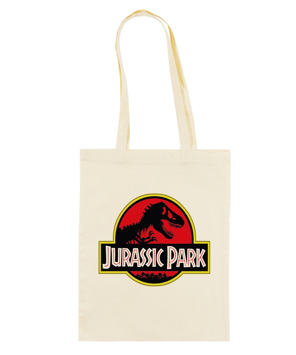 Tote Bag Jurassic Park de couleur Crème