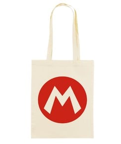 Tote Bag Logo Mario de couleur Écru