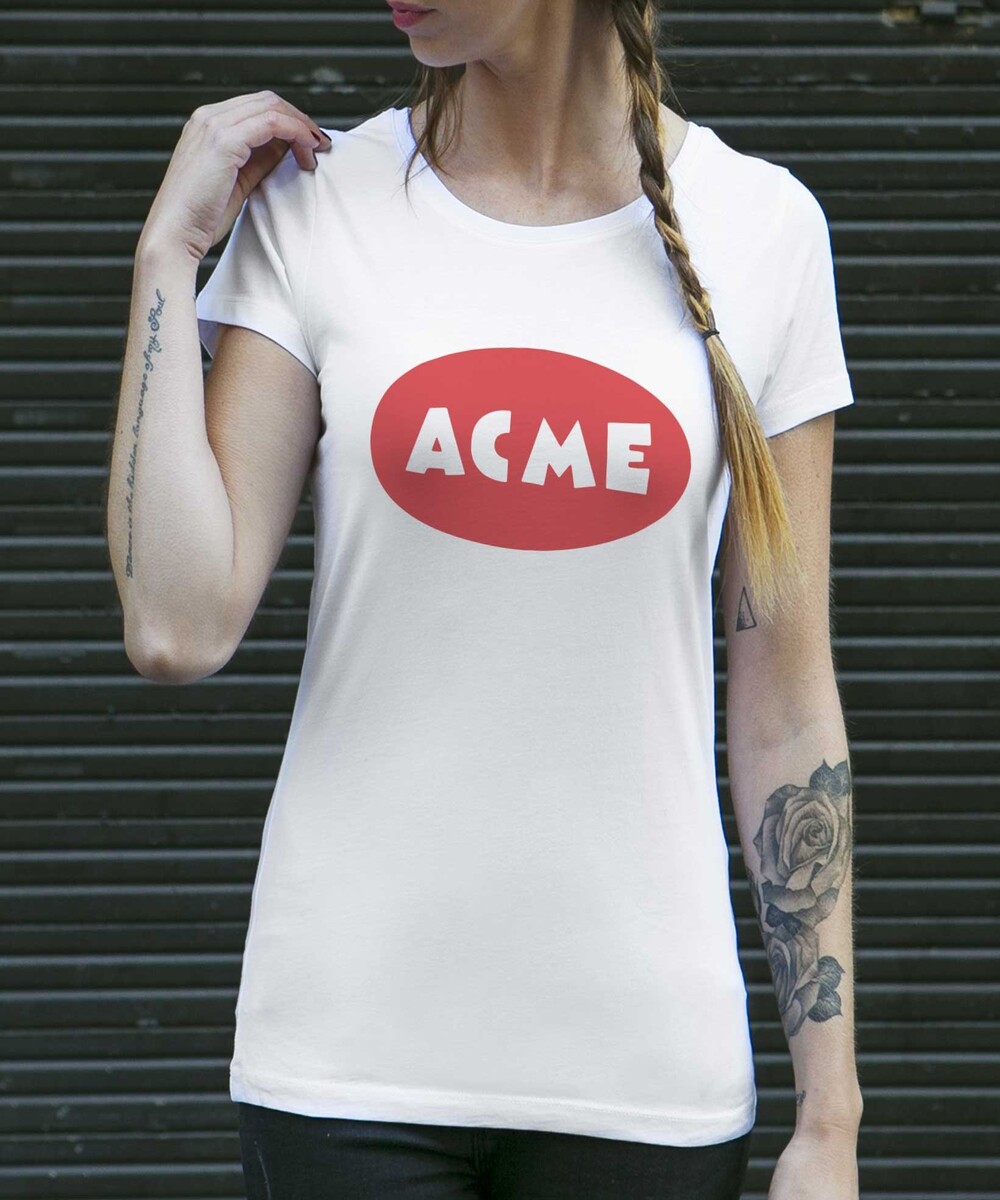 T-shirt pour Femme Femme ACME de couleur Blanc