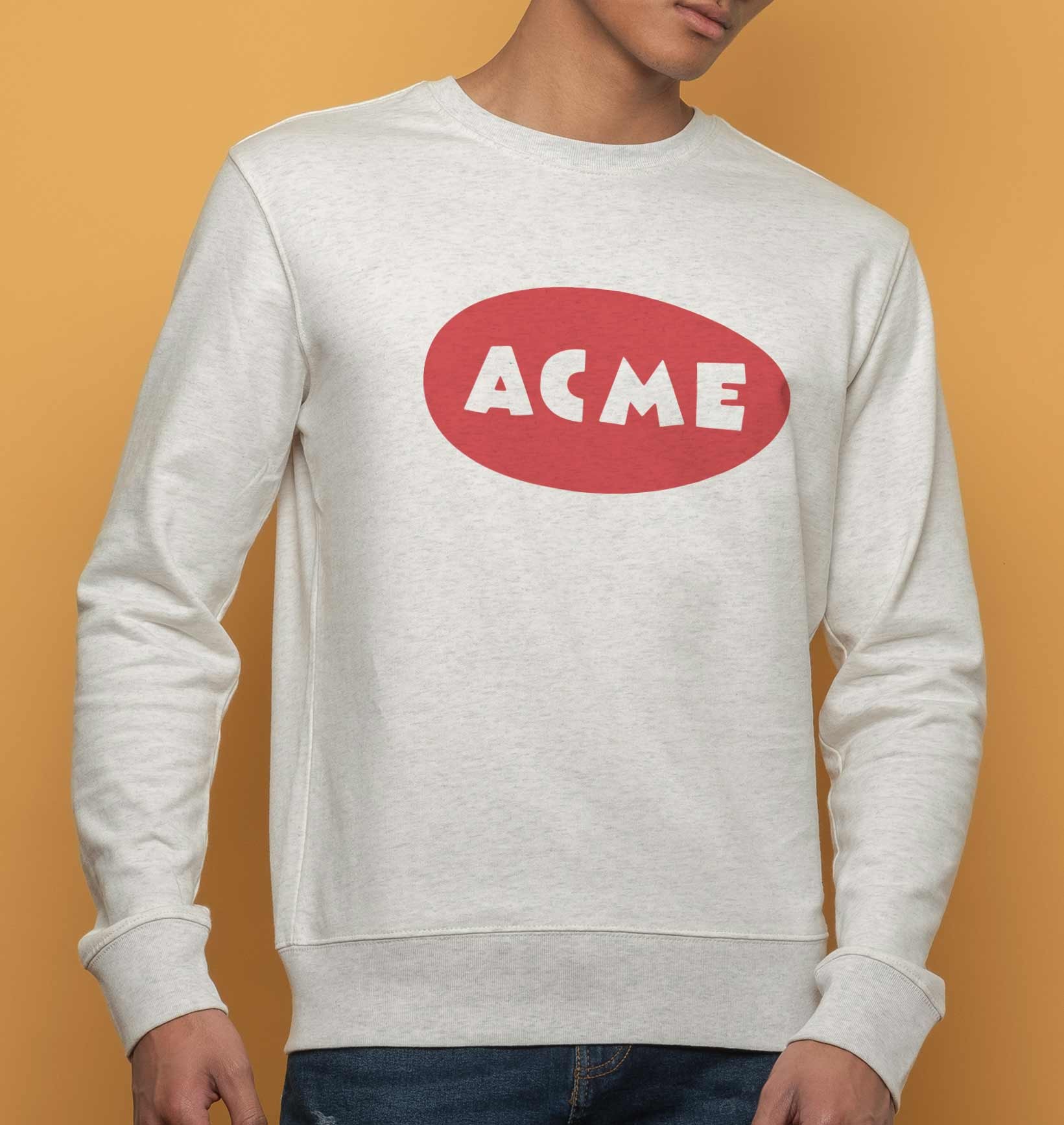 Sweat Logo ACME de couleur Gris chiné
