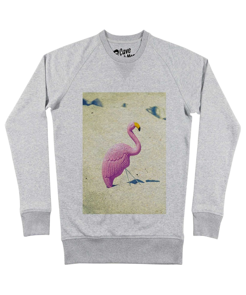 Sweat Flamant Rose Plage Grafitee