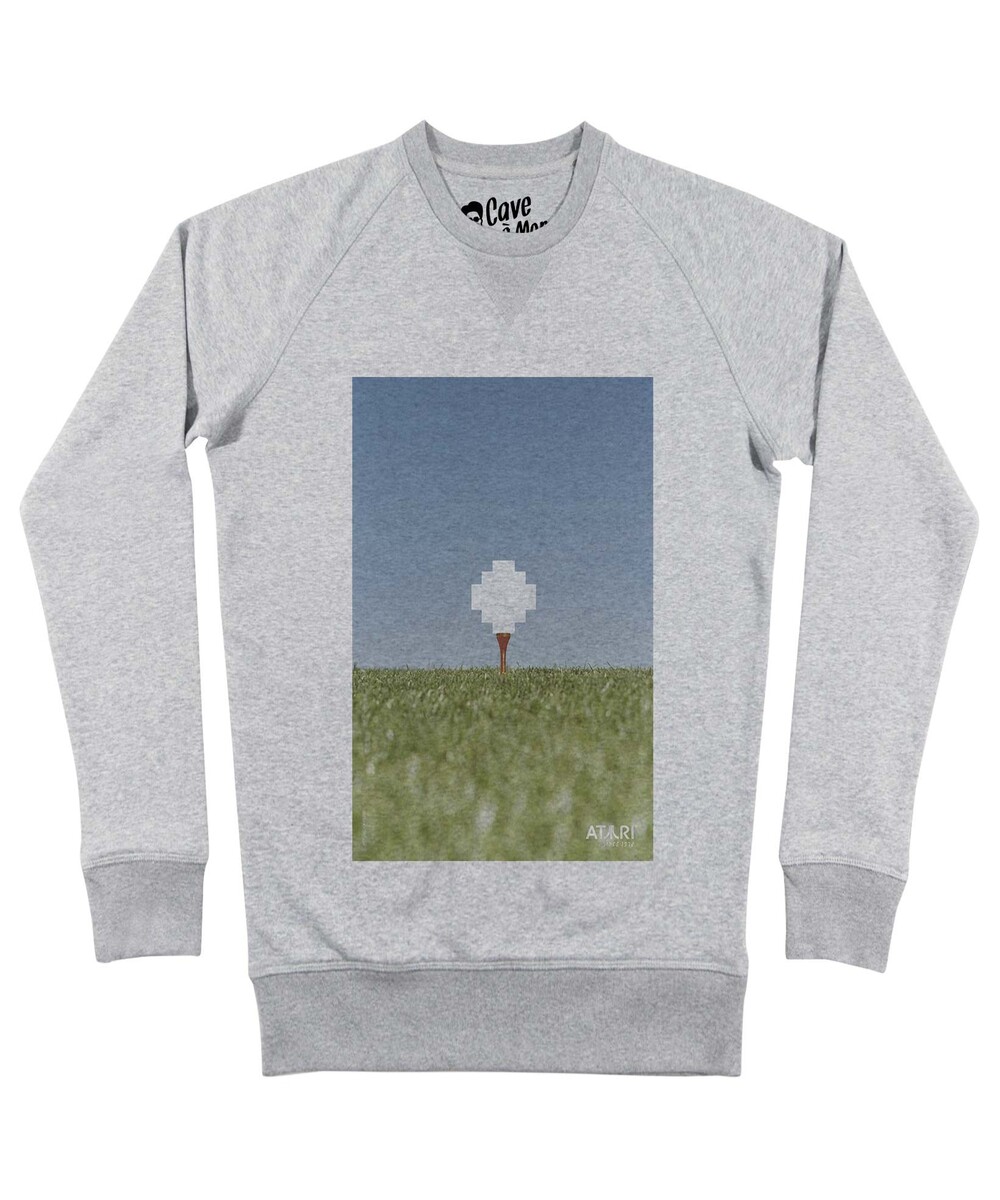 Sweat pour Homme Golf Atari de couleur Gris chiné