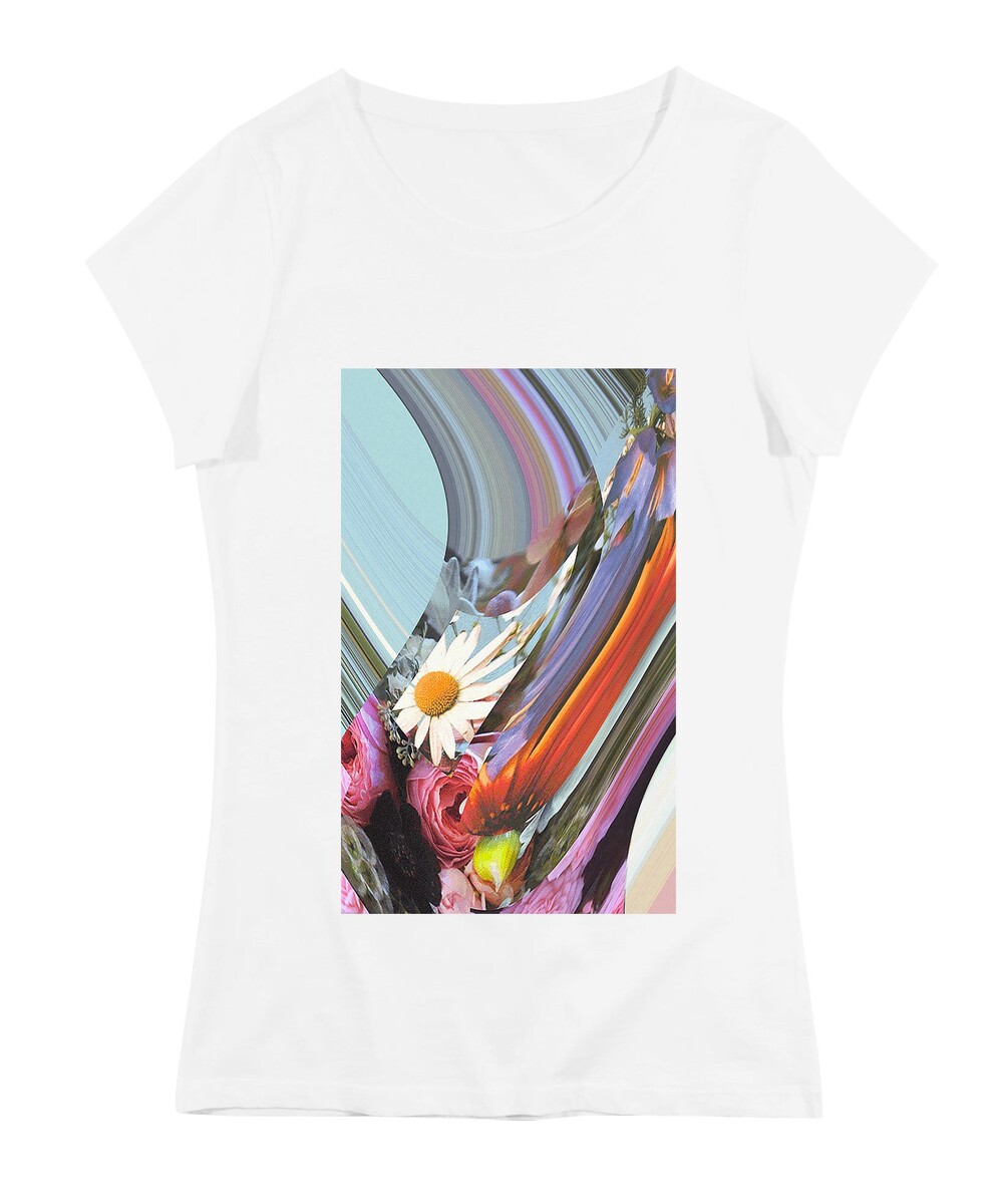 T-shirt pour Femme Femme Flora de couleur Blanc