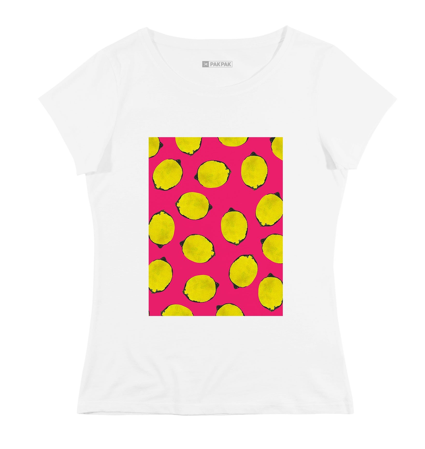 T-shirt Femme avec un Femme Citrons Grafitee