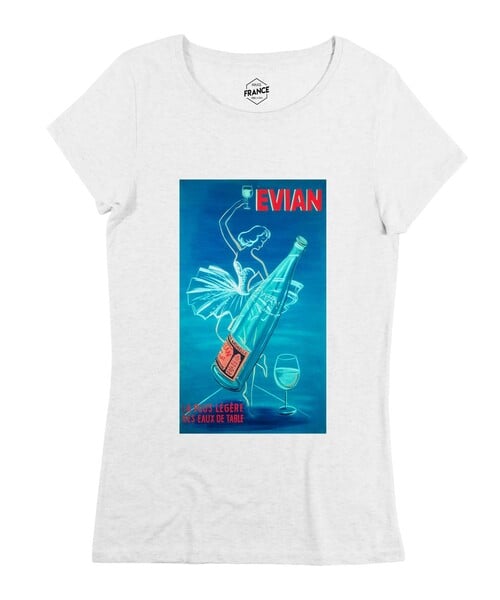 T-shirt Femme avec un Femme Evian Grafitee