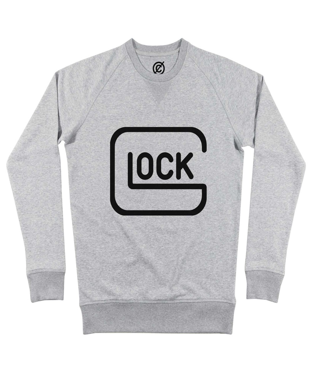 Sweat pour Homme Glock de couleur Gris chiné