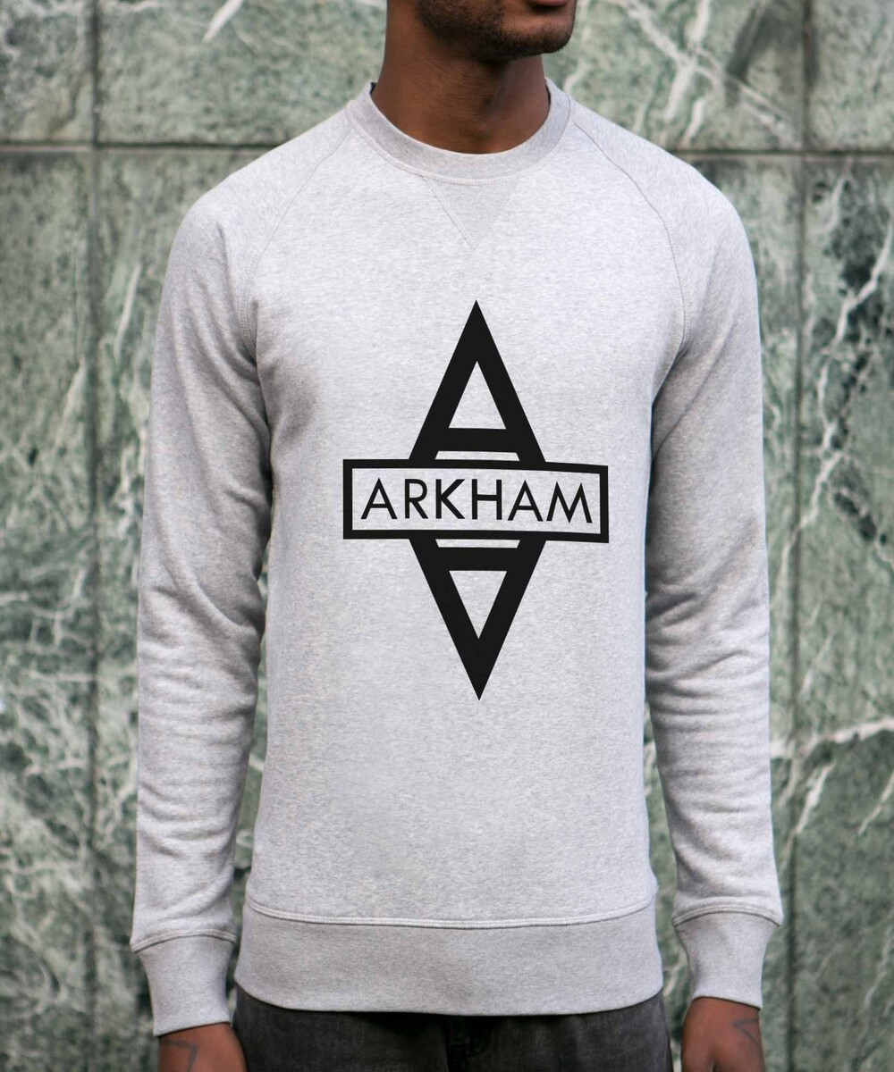 Sweat pour Homme Arkham de couleur Gris chiné