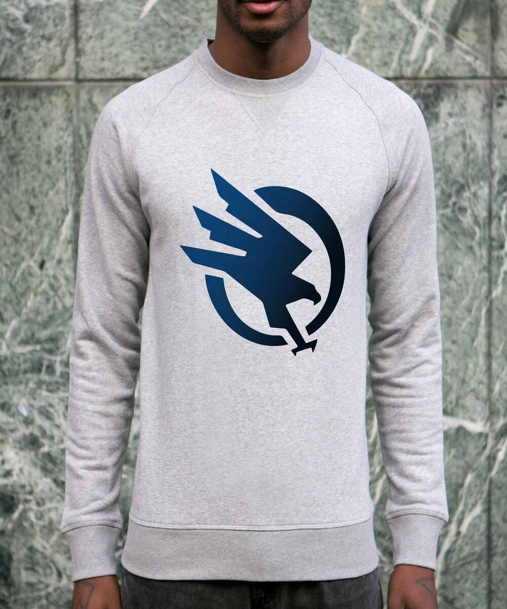 Sweat pour Homme Logo C&C de couleur Gris chiné