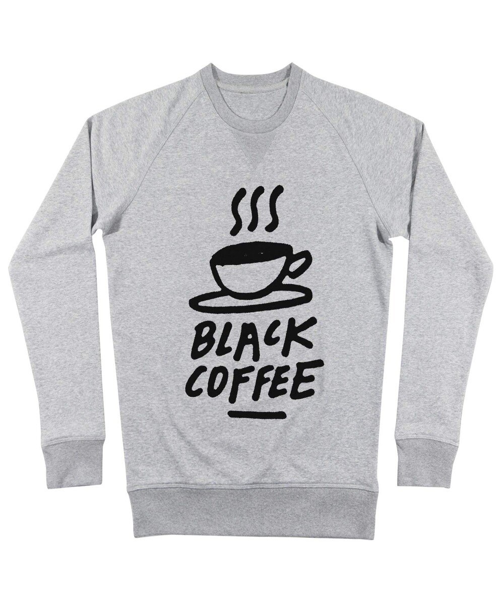 Sweat pour Homme Black Coffee de couleur Gris chiné