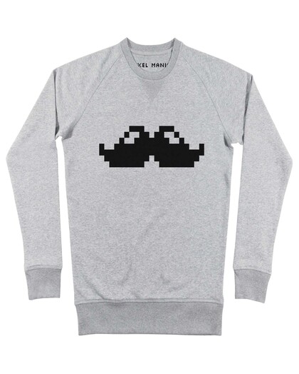 Sweat Pixel Moustache Grafitee
