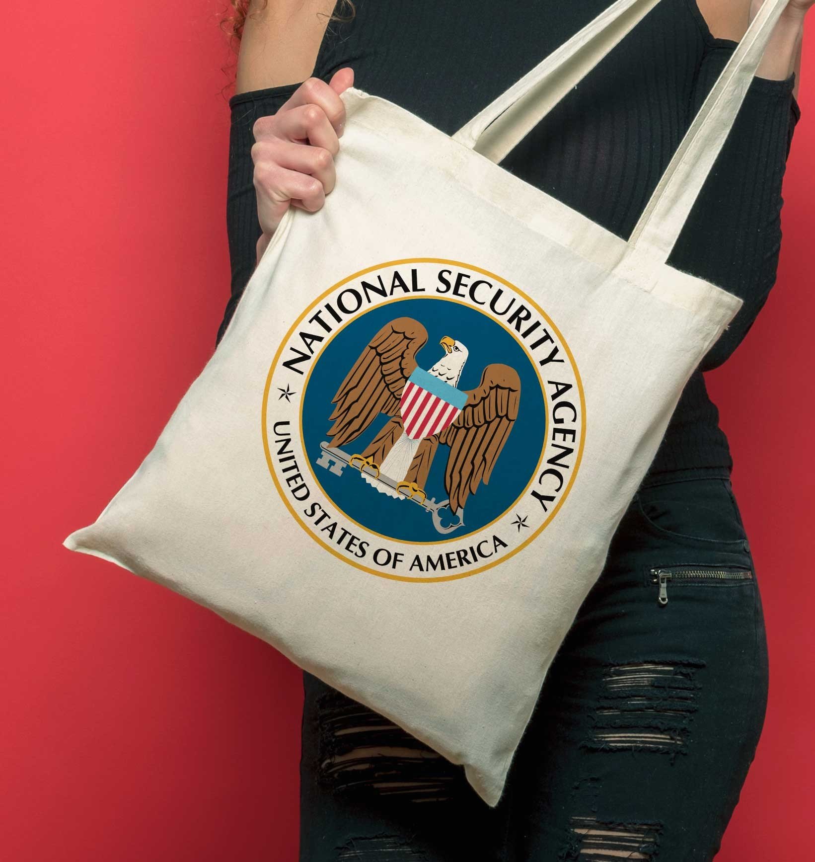 Tote Bag NSA de couleur Écru