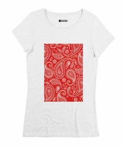 T-shirt Femme avec un Femme Bandana Rouge Grafitee