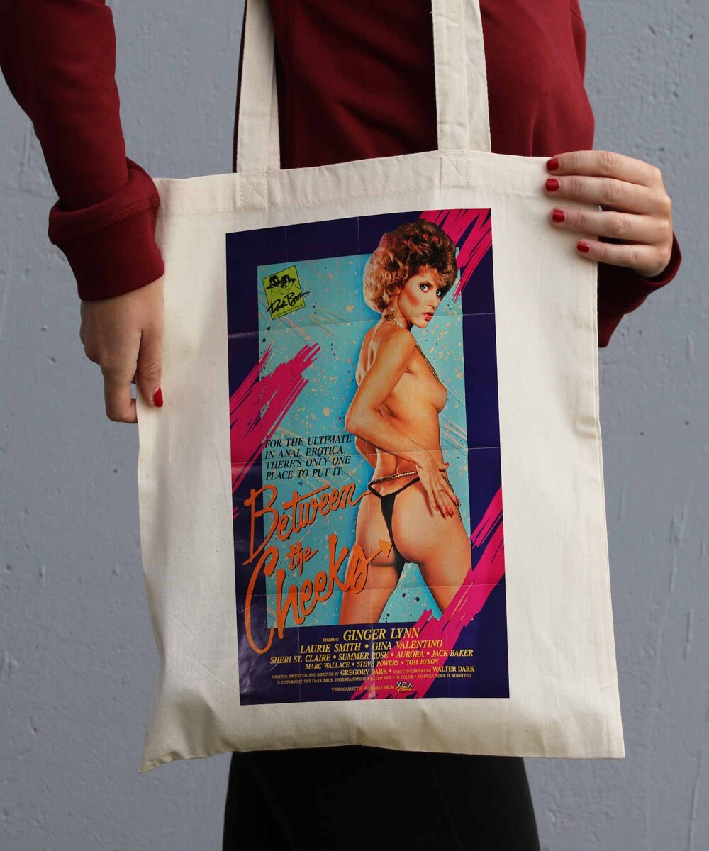Tote Bag Between The Cheeks de couleur Crème