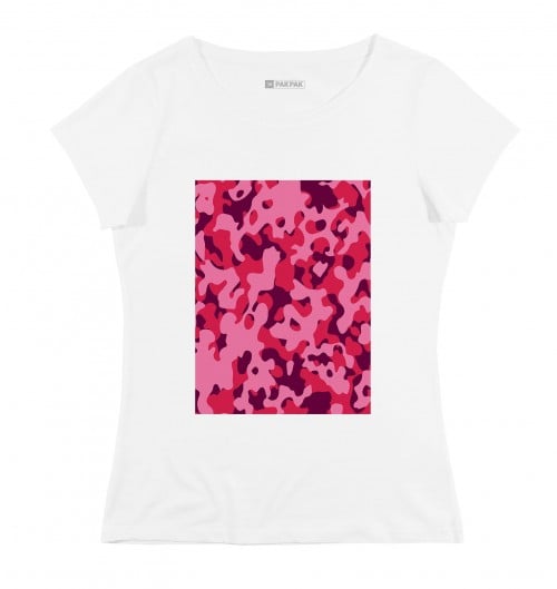 T-shirt Femme avec un Femme Camo Rose Grafitee