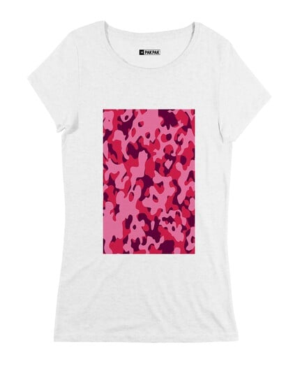 T-shirt Femme avec un Femme Camo Rose Grafitee