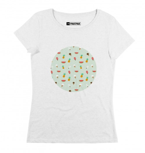 T-shirt Femme avec un Femme Summer Pattern Grafitee