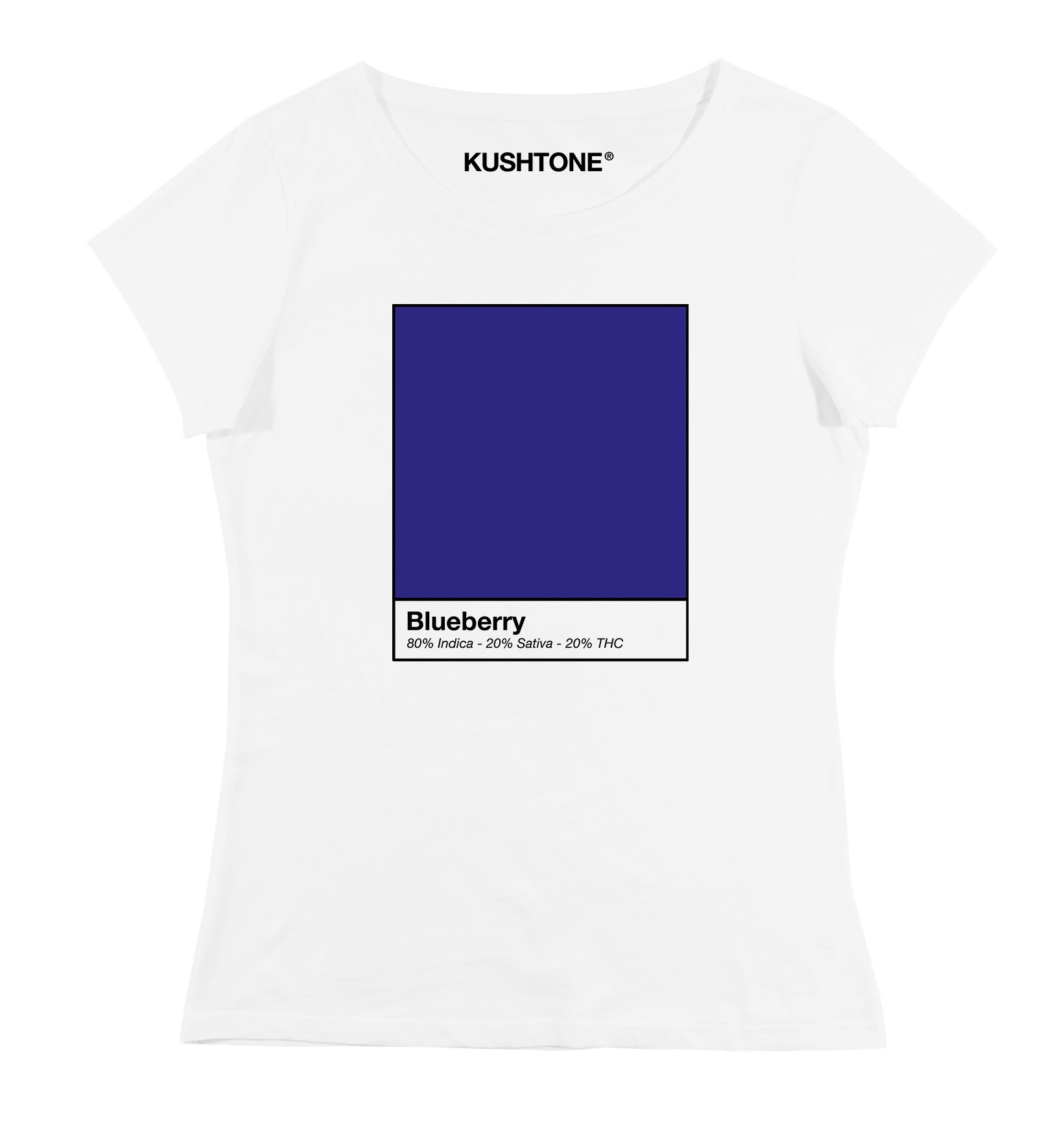 T-shirt Femme avec un Femme Blueberry Grafitee