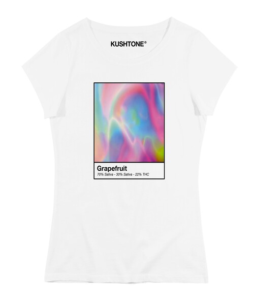 T-shirt Femme avec un Femme Grapefruit Grafitee