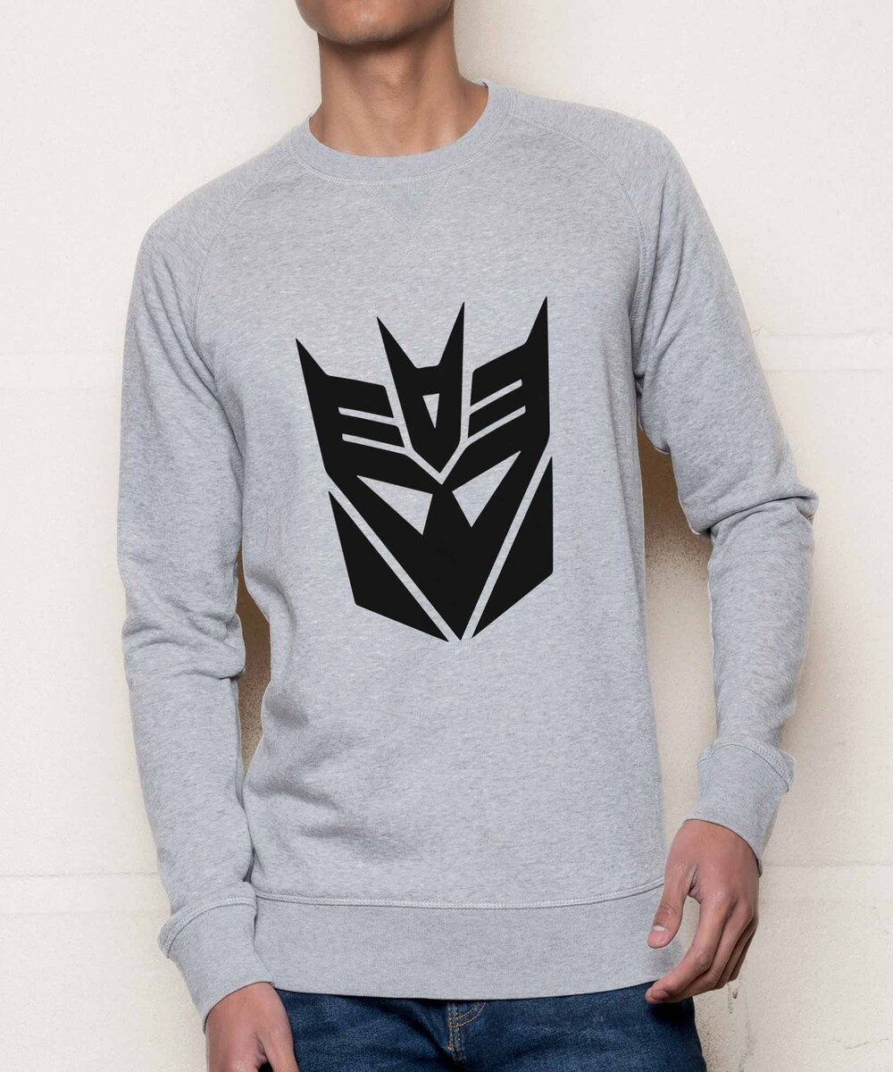 Sweat pour Homme Decepticons de couleur Gris chiné