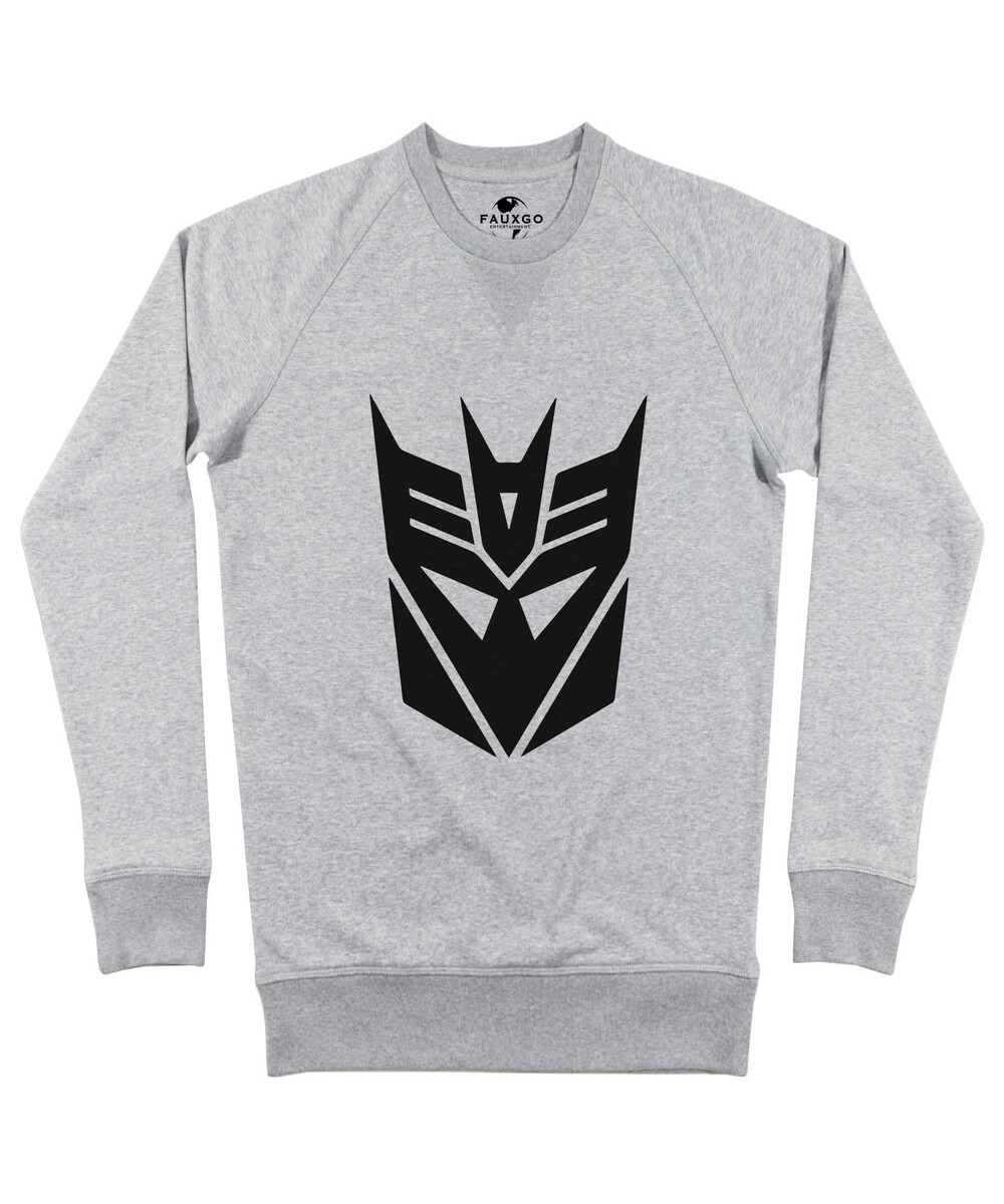 Sweat pour Homme Decepticons de couleur Gris chiné
