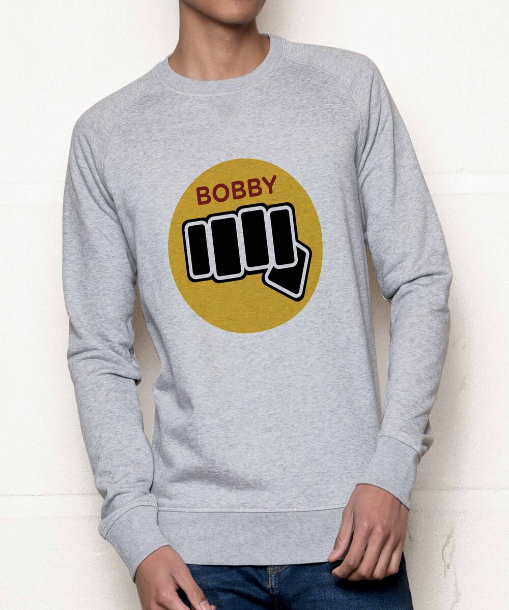 Sweat pour Homme Karaté Kid de couleur Gris chiné