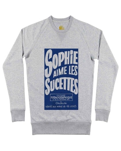 Sweat Sophie Aime Les Sucettes Grafitee