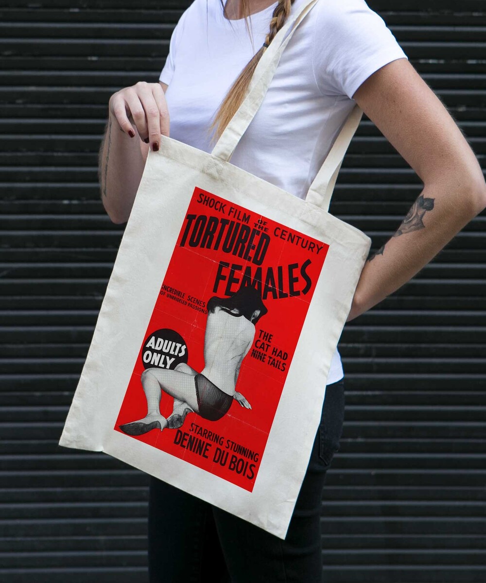 Tote Bag Tortured Females de couleur Crème