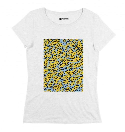 T-shirt pour Femme Femme Fiesta de couleur Beige chiné