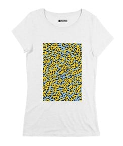 T-shirt pour Femme Femme Fiesta de couleur Beige chiné