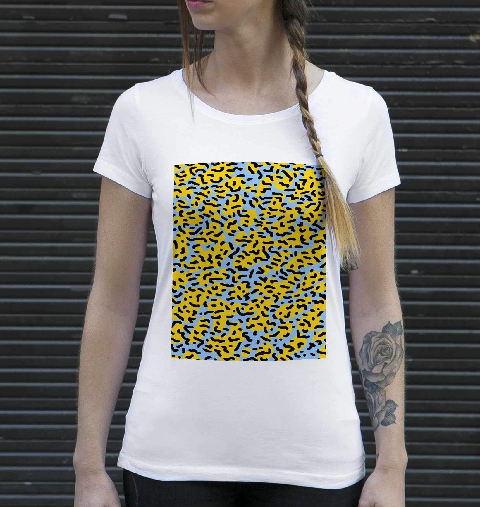 T-shirt Femme Fiesta de couleur Beige chiné