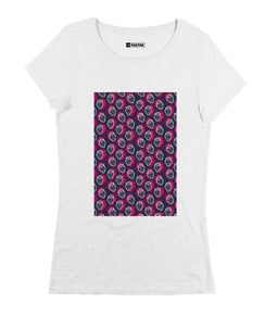 T-shirt Femme avec un Femme Fraises Electriques Grafitee
