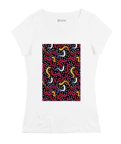 T-shirt Femme avec un Femme Motifs Serpentin Grafitee