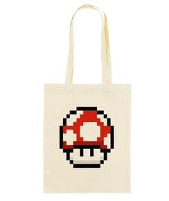 Tote Bag Pixel Champignon Grafitee