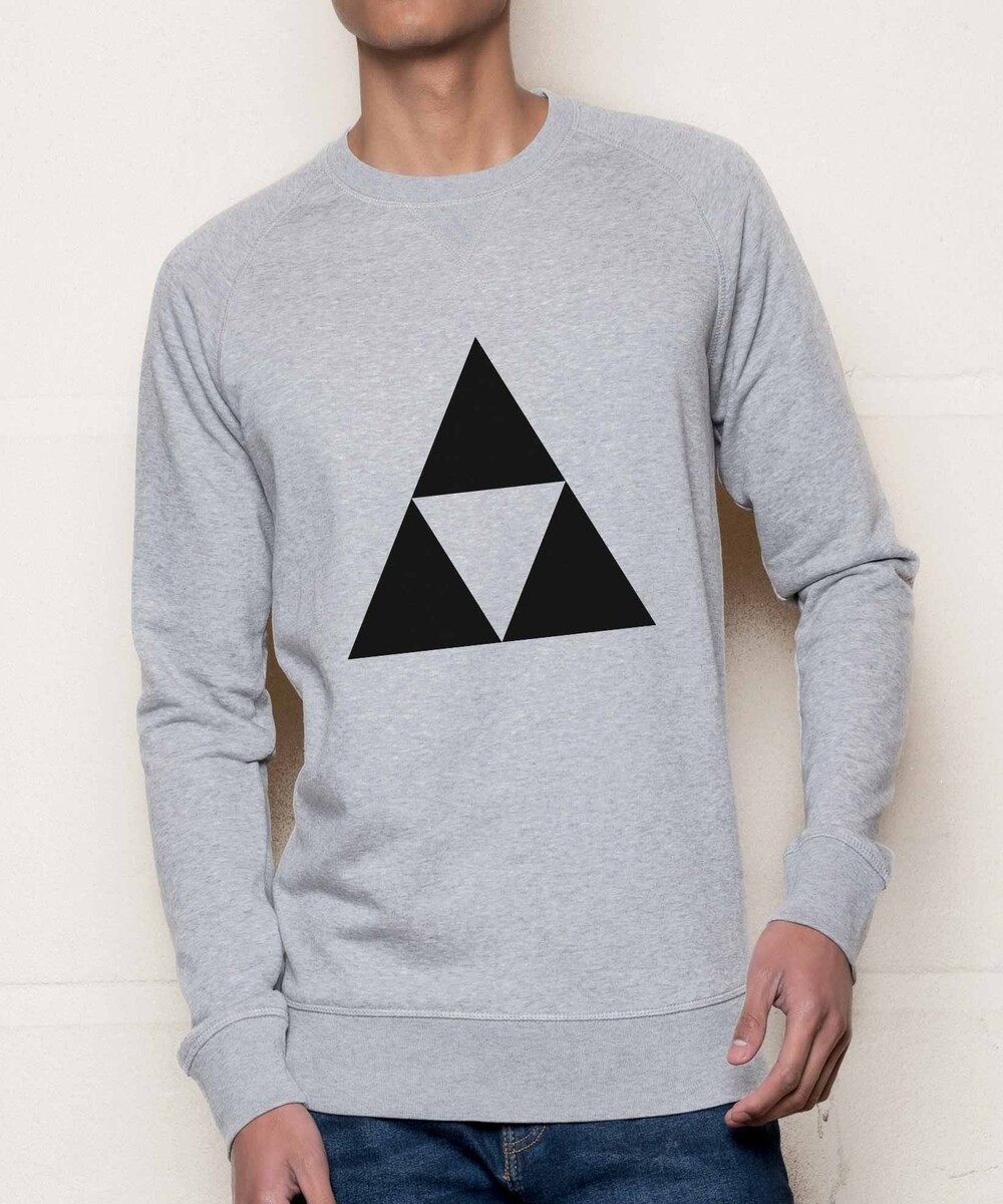 Sweat pour Homme Zelda de couleur Gris chiné