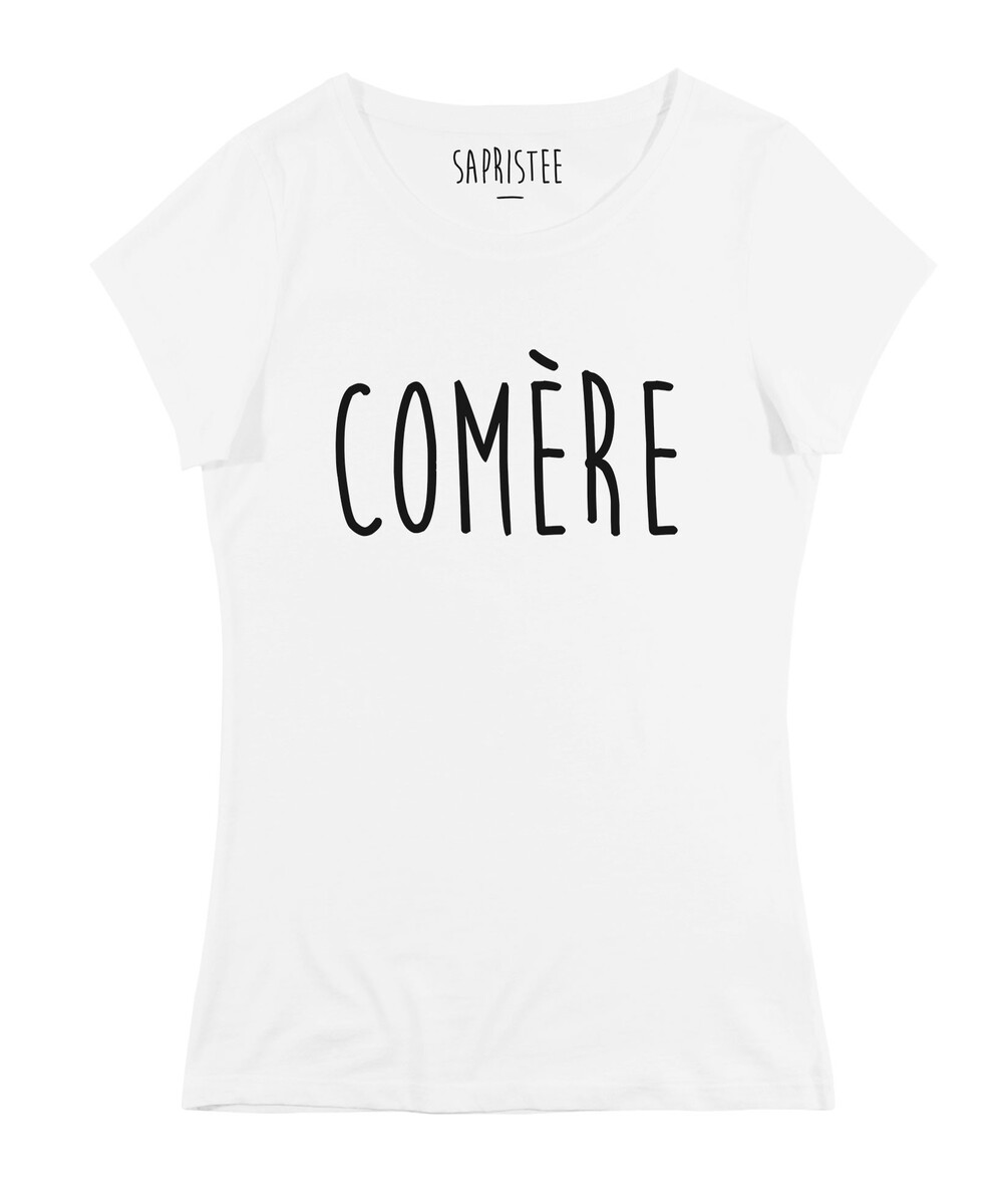 T-shirt pour Femme Femme Comère de couleur Blanc