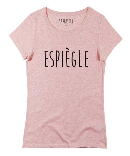 T-shirt Femme avec un Femme Espiègle Grafitee