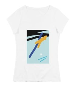 T-shirt pour Femme Femme Wrong de couleur Blanc