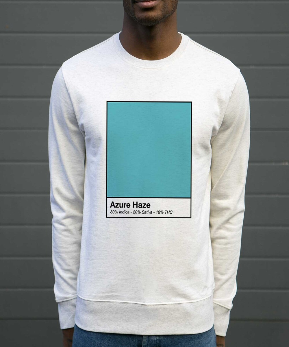 Sweat pour Homme Azure Haze de couleur Beige chiné