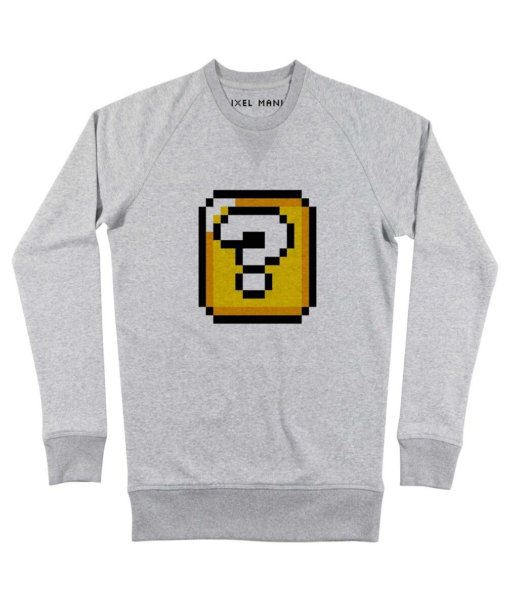 Sweat pour Homme Cube Mystère de couleur Gris chiné