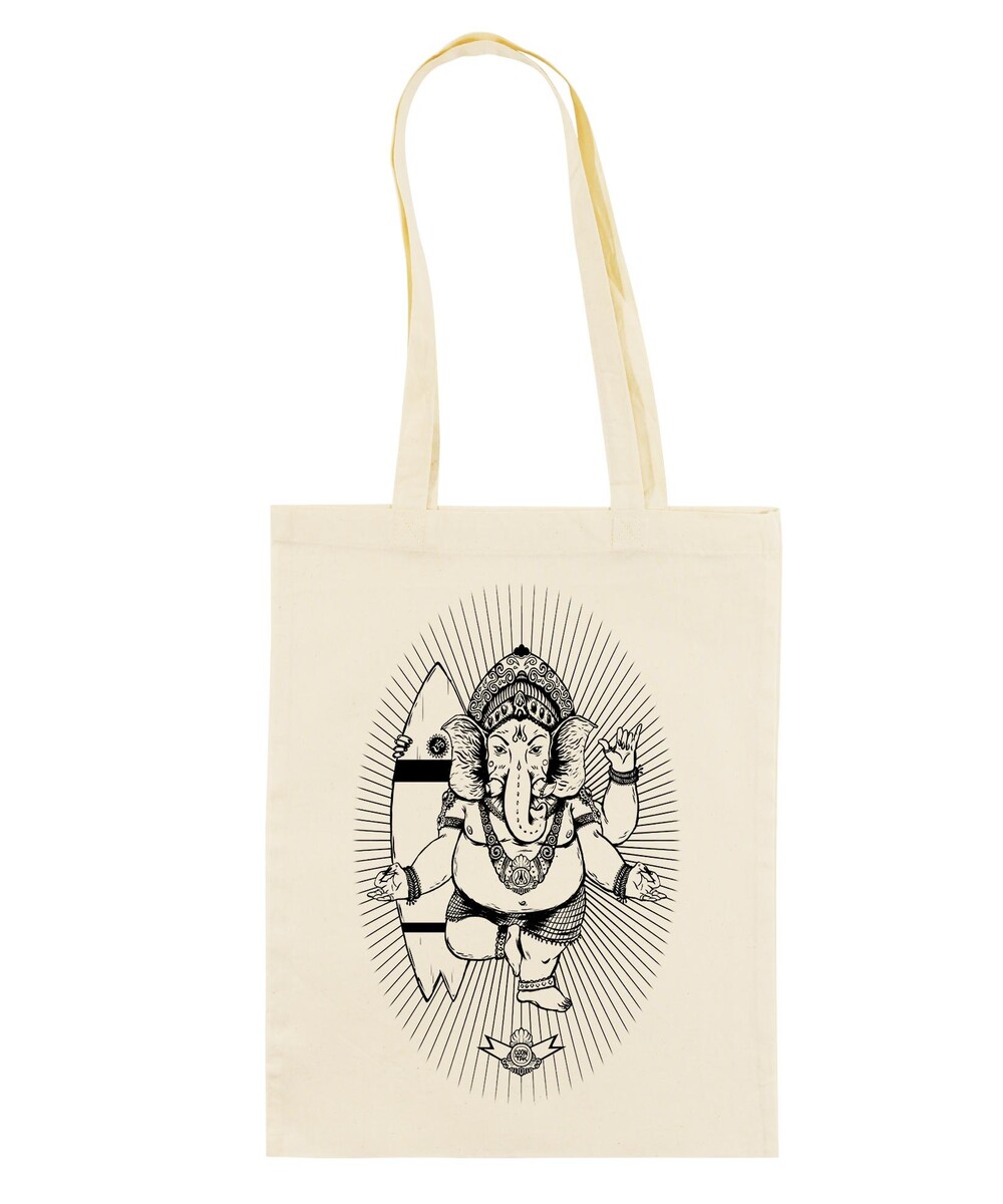 Tote Bag Ganesh de couleur Écru