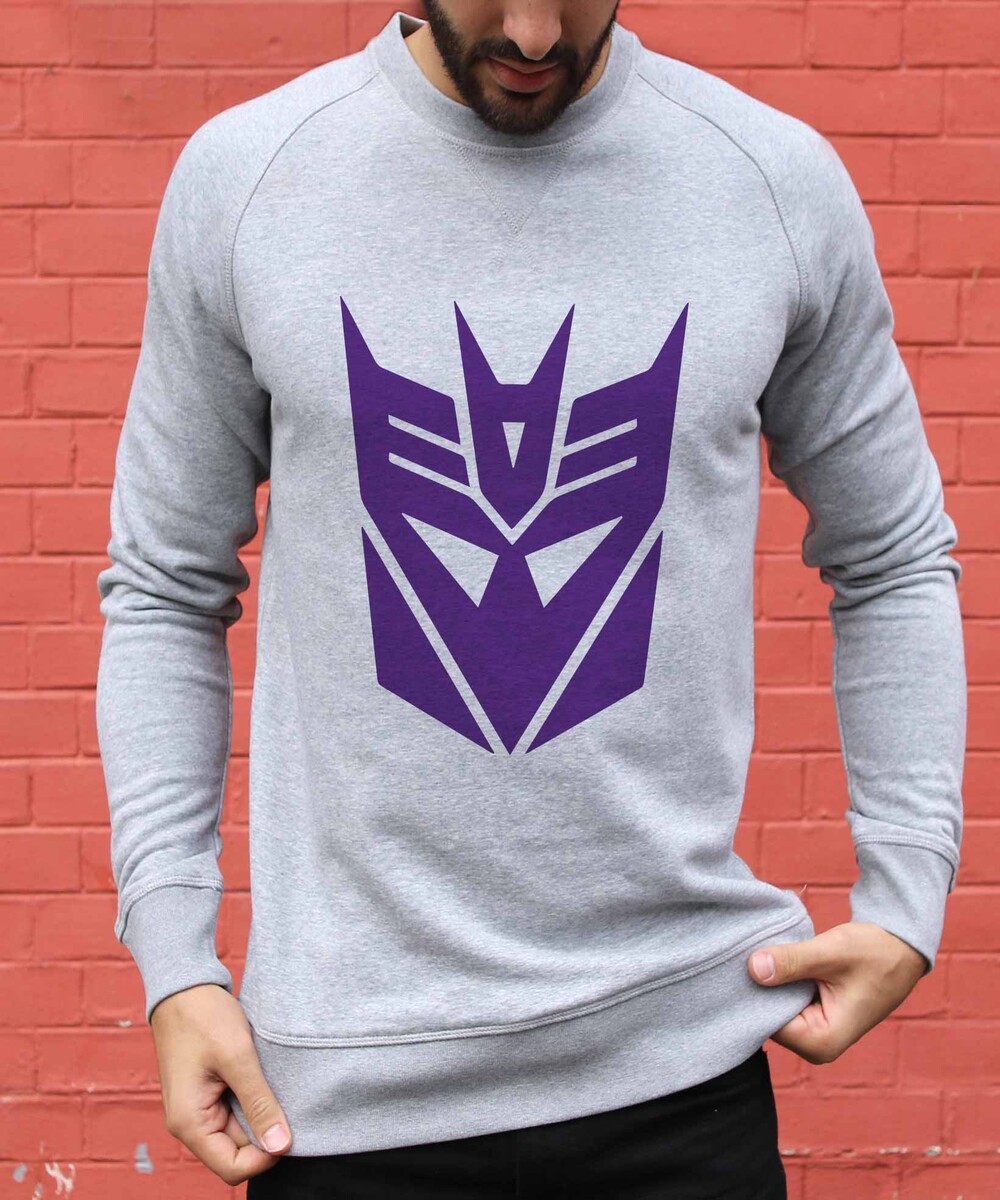 Sweat pour Homme Megatron de couleur Gris chiné