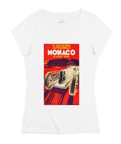 T-shirt 100% coton bio Femme Monaco GP 1930