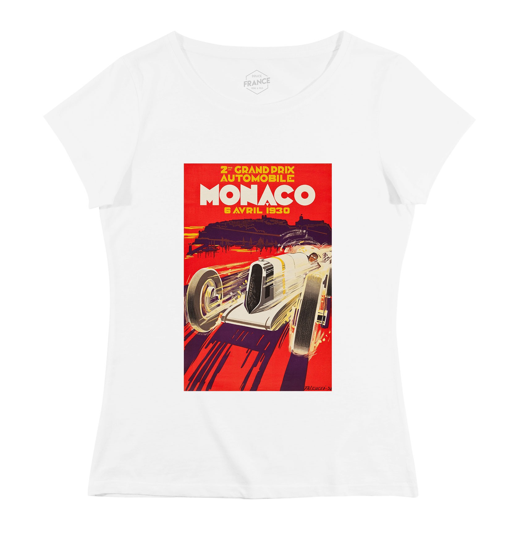 T-shirt Femme avec un Femme Monaco GP 1930 Grafitee