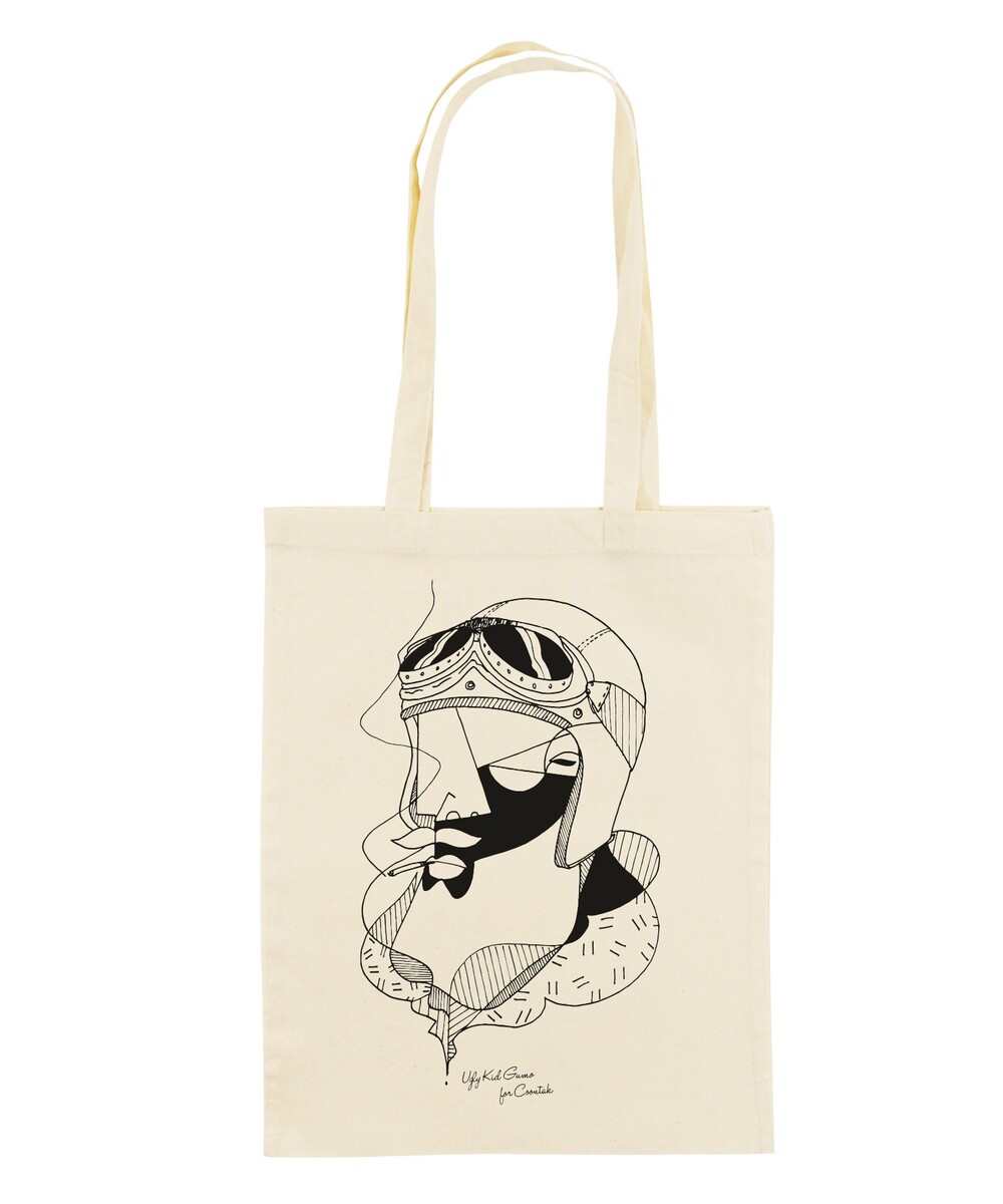Tote Bag Dandy Rider de couleur Crème