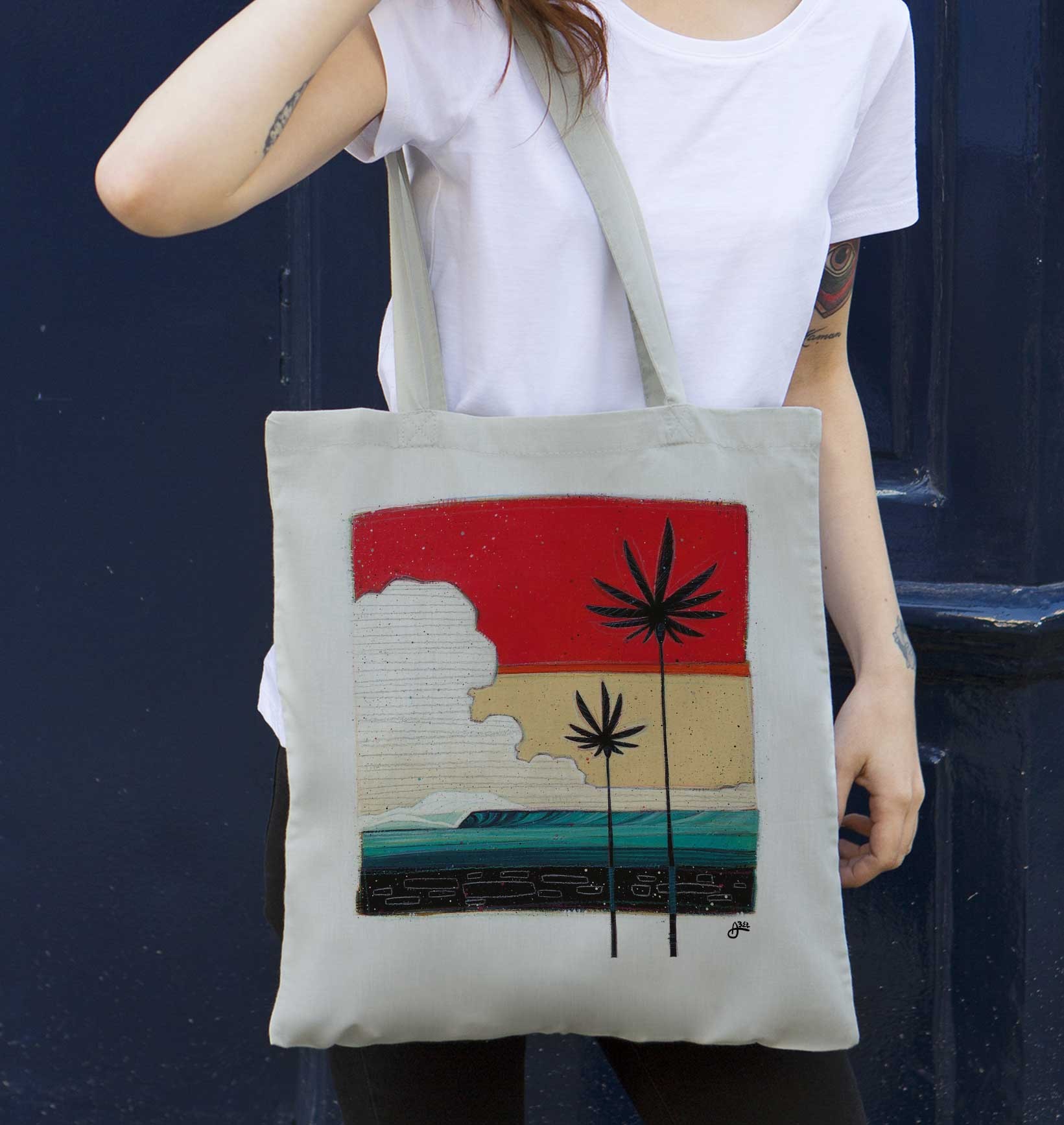 Tote Bag Secret Spot de couleur Écru par Coontak