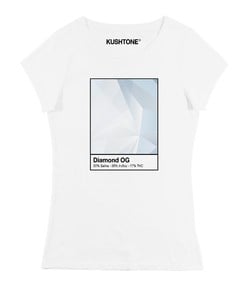 T-shirt pour Femme Femme Diamond OG de couleur Blanc