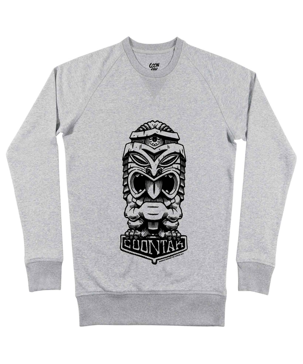 Sweat pour Homme Tiki de couleur Gris chiné