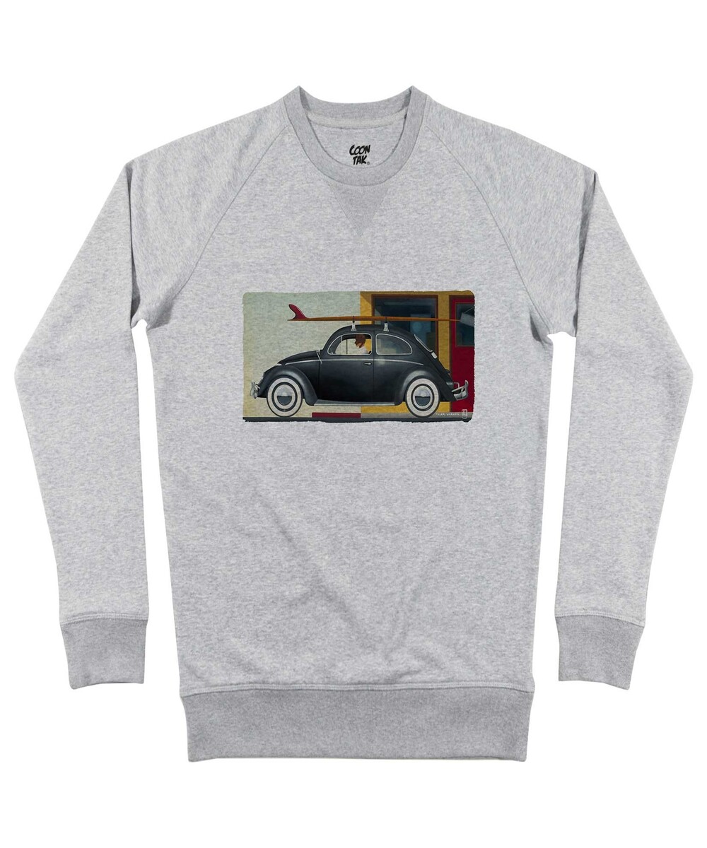 Sweat pour Homme Nine AM de couleur Gris chiné