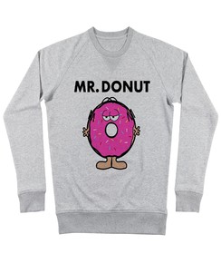 Sweat pour Homme Mister Donut de couleur Gris chiné